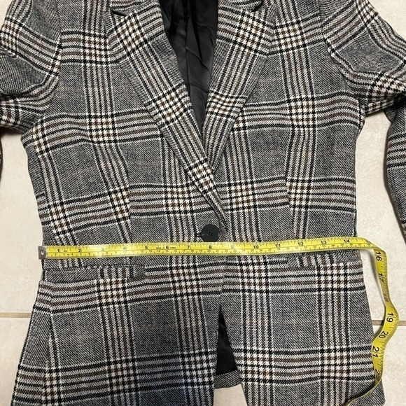 Mango plaid houndstooth blazer - Picture 9 of 11